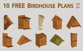 10 Free Diy Birdhouse Plans Built For 3 Simple No Drilling Designs Bird House Plans Free Bird Houses Diy Bird House Plans