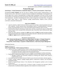 A sample resume for a financial specialist should include a bachelor's degree in the fields of either finance or marketing at a minimum, as this degree is required to become a financial specialist. Senior Product Manager Financial Services In Phoenix Az Resume Corey