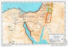 Map Of Exodus Journey Map Of The Projected Routes Of The Exodus In The 1952 Edition Of The... |  Download Scientific Diagram