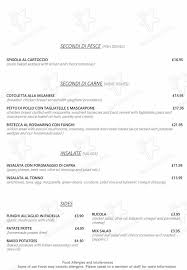 Menu At Buon Appetito Restaurant Reading