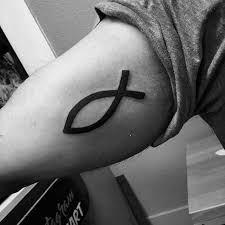 Cross tattoo represents different things to people. 40 Ichthus Tattoo Designs For Men Jesus Fish Ink Ideas