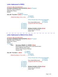 Under the present constitution of the philippines, the president of the philippines (filipino: Annex A Letter Format Metro Manila Makati