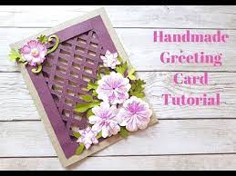1) use the die cuts of the petals. Beautiful Handmade Greeting Card For Birthday Anniversary Festivals Diy Weaving Card Idea Youtube