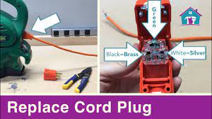 Electric cord diagram wiring diagram show. How To Replace An Extension Cord Plug Youtube