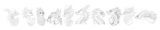 Headshot tips and tricks free fire #freefire #headshot #trick. Free Wings Of Fire Cartoon Headshot Linearts By Aprilsilverwolf On Deviantart