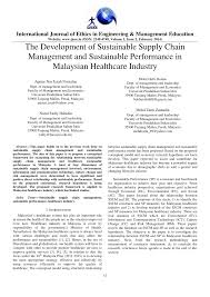Malaysia's private healthcare and social work services sector has been growing by leaps and bounds, the department of statistics. Pdf The Development Of Sustainable Supply Chain Management Practices And Sustainable Performance In Malaysian Healthcare Industry