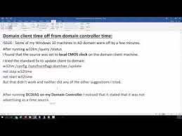 Domain Client Using Local Cmos Clock Youtube