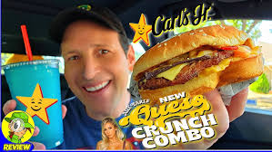 Carl's Jr.® Queso Crunch Combo Review ⭐🧀🍔 Alix Earle Collab! 👙 Peep THIS  Out! 🕵️‍♂️