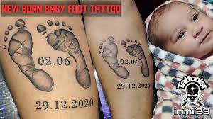 Of course there are tattoos that are not properly placed, and those do peel and slough off when skin grows and turns over. New Born Baby Foot Tattoo Inked By Immii29 Tumho Pas Mere Sath Mere Youtube