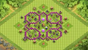 This town hall 7 coc base layout can be used for farming loot/resources as well as for trophy pushing. Best Base For Town Hall 7 Clash Of Clans Th7 Coc Best Base