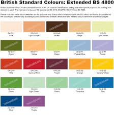 british standard colours extended bs 4800 in 2019 color