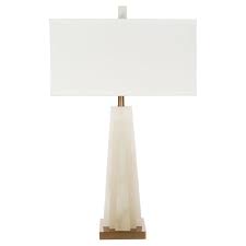 Mira Modern Classic White Stone Gold Base Table Lamp In 2020 Table Lamp White Table Lamp White Stone