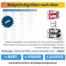 Baby Schuhgrosse Messen Grossentabellen Grosse Nach Alter