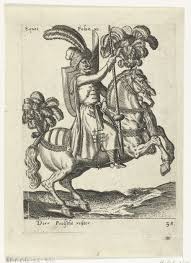 Poolse Ruiter Attributed To Abraham De Bruyn 1577 Drzeworyt Rycerze Obrazy