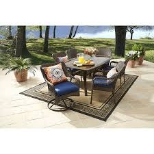 Better Homes And Gardens Colebrook 7 Piece Dining Set Blue Walmart Com Patio Dining Set Better Homes And Gardens Outdoor Dining Set