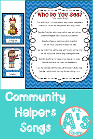 Community Helpers Songs For Preschool Mrs A S Room Community Helpers Preschool Community Helpers Community Helpers Theme