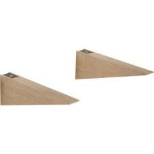 Equerre Bois Chene L 23 X L 30 Cm Leroy Merlin Equerre Parement Mural Equerre Etagere