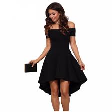 Off Shoulder All The Rage Skater Black Dress Short Dresses Cocktail Party Skater Dress Homecoming Dresses