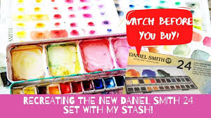 Reacreating The New Daniel Smith 24 Half Pans Set Using Ds Ultimate Mix Pan Set Stash Smith