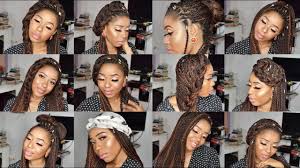 It is important to keep your scalp clean while wearing your braids. 15 Ways To Style Box Braids Quick Easy And Stylish 2017 Youtube