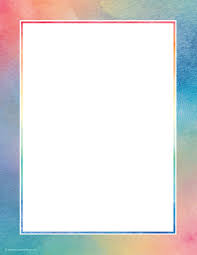 Watercolor Computer Paper In 2021 Colorful Borders Design Computer Paper Page Borders Design