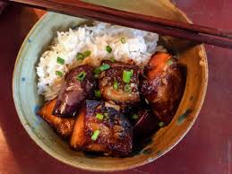 Aubergines A La Chinoise Recette Aubergine Recette Asiatique Cuisine Asiatique