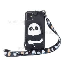 Best iphone cases in 2021 (january reviews). Buy 3d Cartoon Animal Soft Silicone Purse Case Wallet Phone Cover With Chain Strap For Iphone 11 6 1 Inch 2019 Panda At Best Price At Tvc Mall