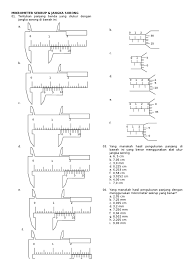 Perhatikan pengukuran mikrometer sekrup dibawah ini. Jangka Sorong Mikrometer