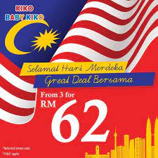 Gambar logo merdeka 2019 dan tema hari kemerdekaan malaysia gambar mewarna bertema hari kemerdekaan nota latihan upsr pt3 spm download cepat poster mewarna kad hari raya yang power dan boleh di. Kiko Baby Kiko Merdeka Deal 1 August 2019 29 August 2019