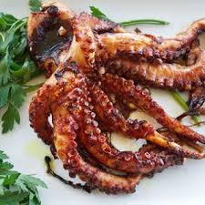 Italian Style Grilled Octopus With Octopuses Dry White Wine Whole Peppercorn Lemon Wine Garlic Extra Virgin Olive Octopus Recipes Grilled Octopus Recipes