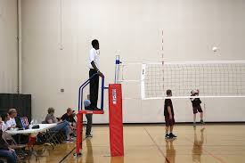 Jul 13, 2020 · volleyball is played by two teams of six players on a court divided by a net. Young Official A New Face Above Volleyball Court Special Olympics Illinois