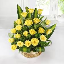 Maybe you would like to learn more about one of these? Basket Of 20 Yellow Roses Fresh Flowers Online Flowers Online Send Flowers Online