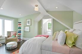 A pink and green bedroom scheme has contrast with softness. Green And Pink Girls Room Transitional Girl S Room Benjamin Moore Spring Valley Cardea Building Co