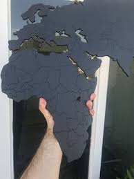 Quadro mapa mundo retro moldura lisa madeira preta. Mapa Mundi Mdf Fronteiras Diversas Cores E Tamanhos Mapa Mundi Mapa Fronteiras