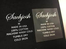 Custom Heat Transfer Tagless Labels Clothing Name Tags Iron Etsy T Shirt Label Labels Heat Transfer