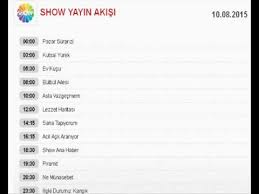 Bu sayfadan günlük ve güncel olarak showtv canlı yayın akışını takip edebilirsiniz. Show Tv Yayin Akisi 10 Agustos 2015 Youtube