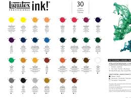Liquitex Acrylic Ink Color Chart Myb Art Ink Color