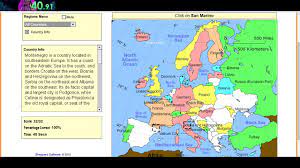 Drag each country onto the map (by region). Sheppard Software Geography Europe Geography Level 1 National 60s Youtube