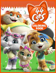 Printable milady rock 44 cats coloring page. 44 Cats Coloring Book Libro Para Colorear De 44 Gatos Hazal Elias Saba 9798561249839 Amazon Com Books