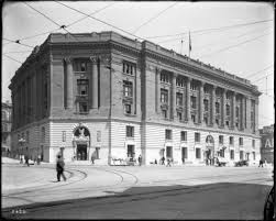 Exterior View Of The Old Federal Building And Post Office Temple Street And Main Street 1908 Vintage Los Angeles Downtown Los Angeles Street
