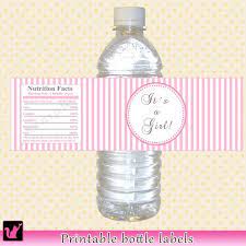 Order printable baby shower labels to create personalized baby shower favors, party decorations, water bottle labels, goodie bags and more. Instant Download Baby Shower Water Bottle Labels Wrappers Its A Girl Printable P Baby Shower Bottle Water Bottle Labels Baby Shower Baby Shower Water Bottles