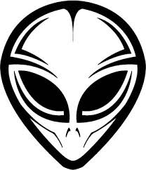 Black and gray middle back tattoo 45 Alien Head Tattoos