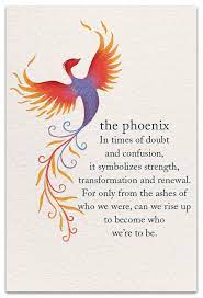 Phoenix Support Encouragement Card Cardthartic Com Symbols And Meanings Spiritual Symbols Words