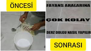 Herkez kendi evinde rahatlıkla yapabilir. Fayans Aralarina Derz Dolgu Nasil Uygulanir Youtube