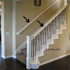 This is how the stair railing looked before. Railing Stairway Handrail Construction Stair Handrail Banister Remodel Staircase Handrail
