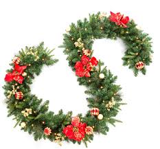 Adjust the lights according to your preference, and then secure. Amazon Com Lifefair 9 Ft By 12 Inch Christmas Garland Battery Operated With Lights Prelit Christmas Garland Poinsettia Outdoor Lighted Pine Garland Mantle Garland Christmas Holiday Decoration Indoor Home Kitchen
