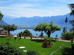 Lago lemano lub lago di ginevra, niem. Jezioro Genewskie Szwajcaria Jezioro Genewskie