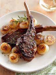 Pan Seared Lamb Chops With Cippolini Onions Recipe Lamb Chop Recipes Lamb Recipes Lamb Dishes
