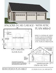 Click the image for larger image size and more details. 3 Car Garage With Apartment On Top Plans