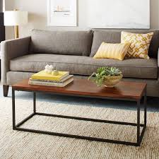 Narrow Box Frame Coffee Table Cafe West Elm Coffee Table Living Room Coffee Table Coffee Table Wood